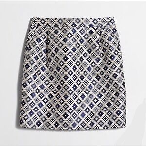 JCrew jacquard mini skirt